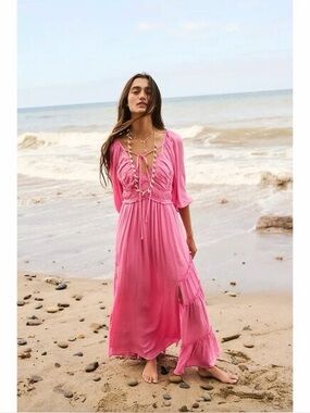 Free People You’re A Jewel Maxi Pink - Size S